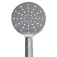 High Pressure Shower Head Set Rain Round - Silver