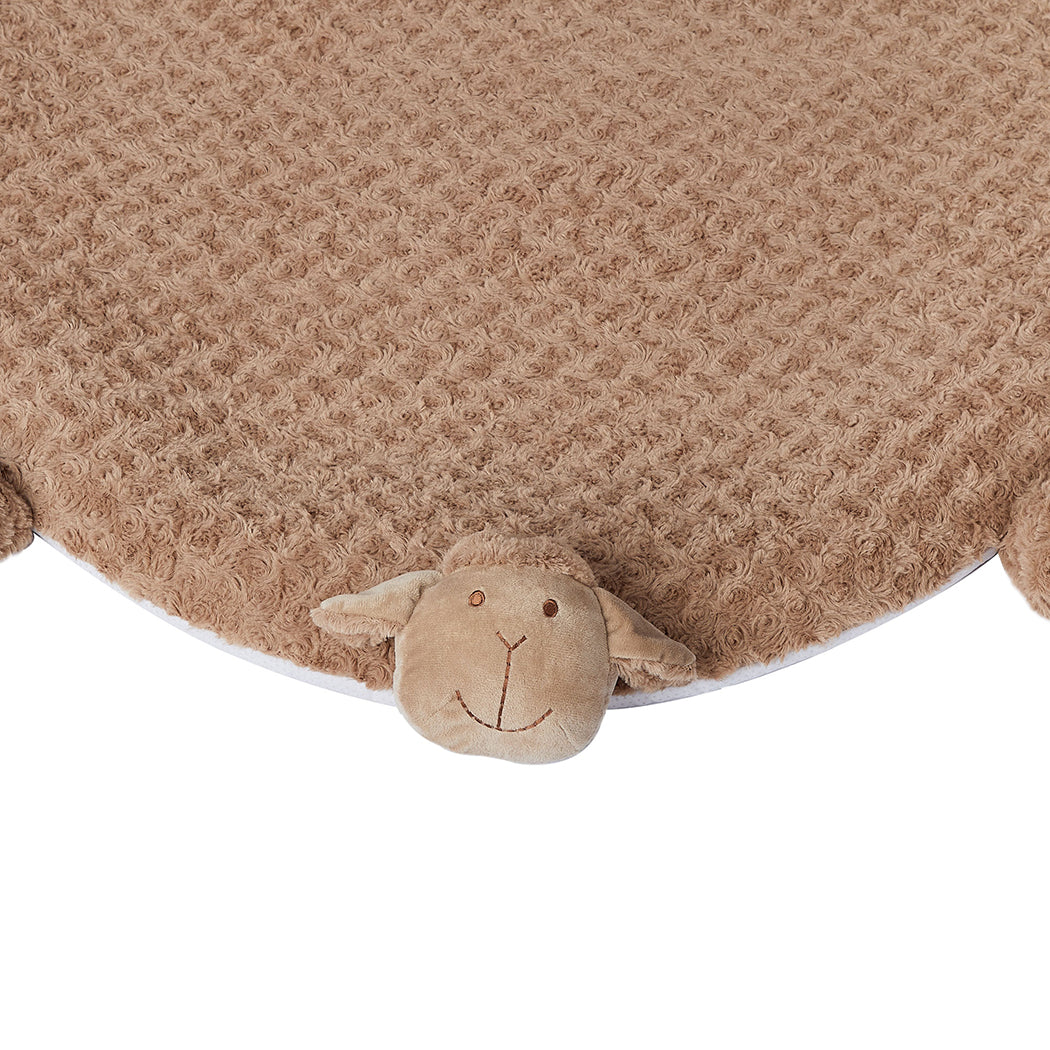 LARGE Dog Beds Pet Calming Squeaky - Tan