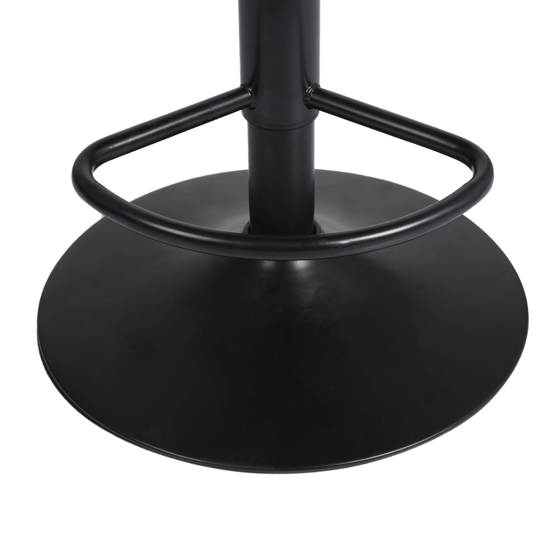 82.5cm Essen Bar Stools Kitchen Gas Lift Wooden Beech Stool Chair Swivel Barstools - Black