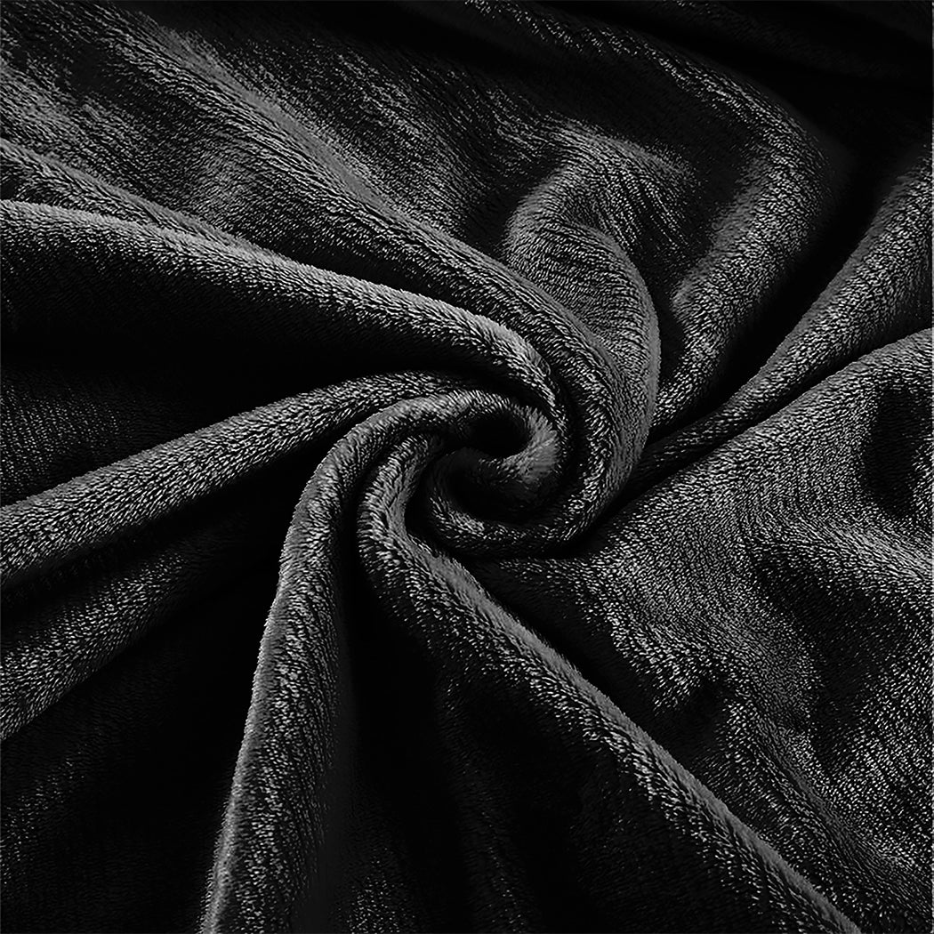 Waylon Throw Ultra-Soft Blanket 320gsm 220x160cm Warm - Black