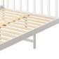 Mia Wooden Bed Frame Base Solid Timber Pine Wood White - Queen