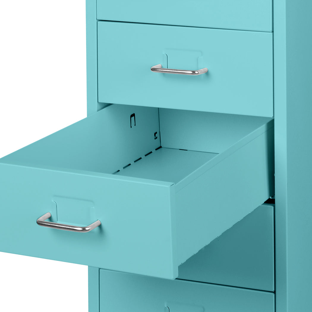 Levede 6 Drawer Office Cabinet Drawers Turquoise