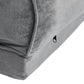 Perro Dog Beds Pet Sofa Cover Soft Warm Plush Velvet (Cover Only) - Grey XLARGE