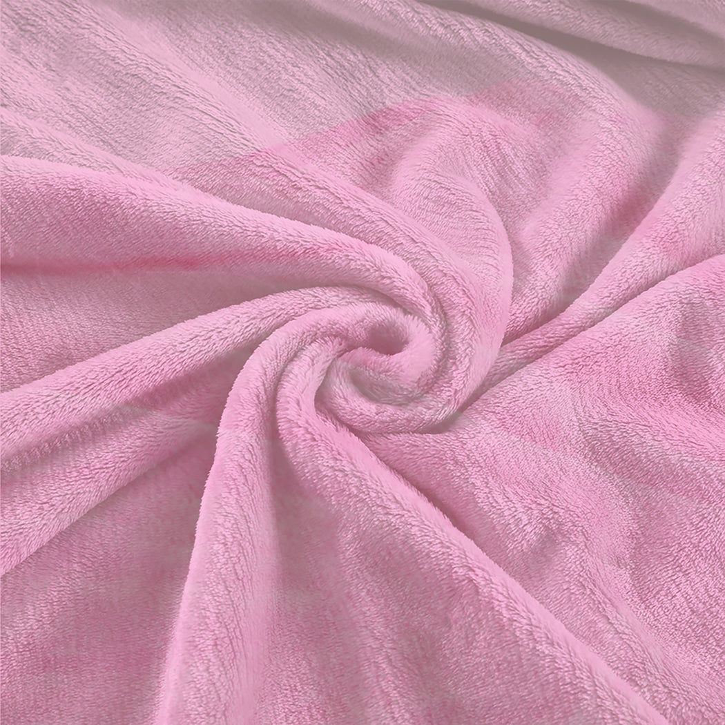 Waylon Throw Ultra-Soft Blanket 320gsm 220x240cm Warm - Pink