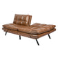 Margot 2-Seater Sofa Bed Futon Recliner Lounge - Brown