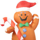 Gingerbread Man 1.5M Christmas Inflatable Gingerbread Man Xmas Decor LED Lights Outdoor