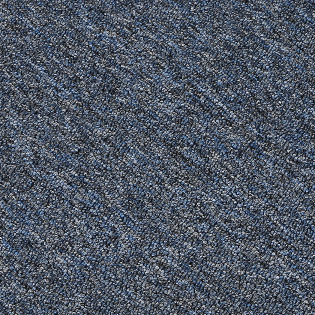 Roxine Set of 20 50x50 Carpet Tiles Box Heavy Commercial Retail Office Premium Flooring - Blue