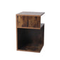 Dawson Wooden High Gloss Bedside Tables Wood Nightstand Storage Cabinet Bedroom - Oak