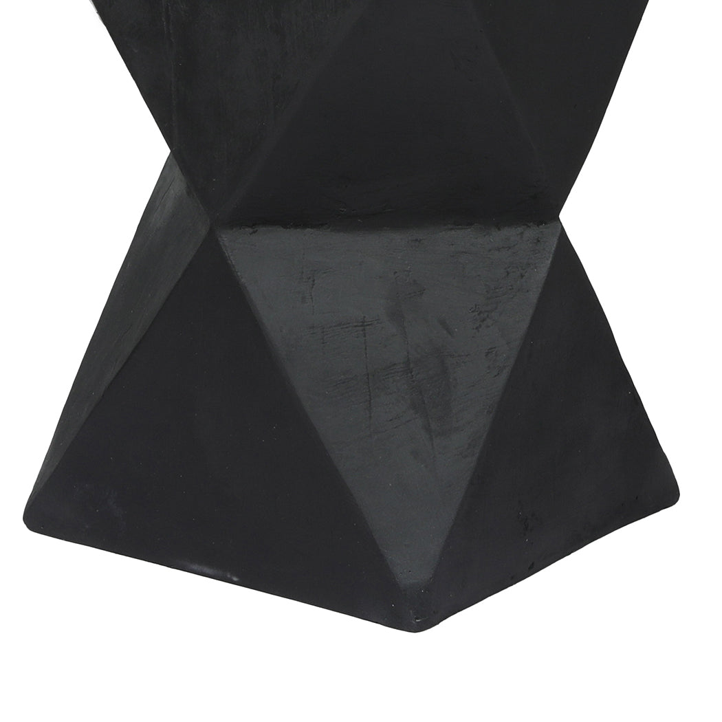 Idelle Side End Table Terrazzo Geometric - Black