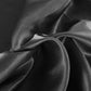 Queen Dreamz Silky Satin Sheets Fitted Flat Black