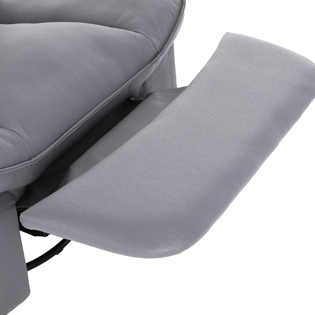 Clio Recliner Chair Lounge 360 Swivel - Grey