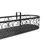 Plant Holder Plant Stand Hanging Flower Pot Basket Garden Wall Rack Shelf Oval Black