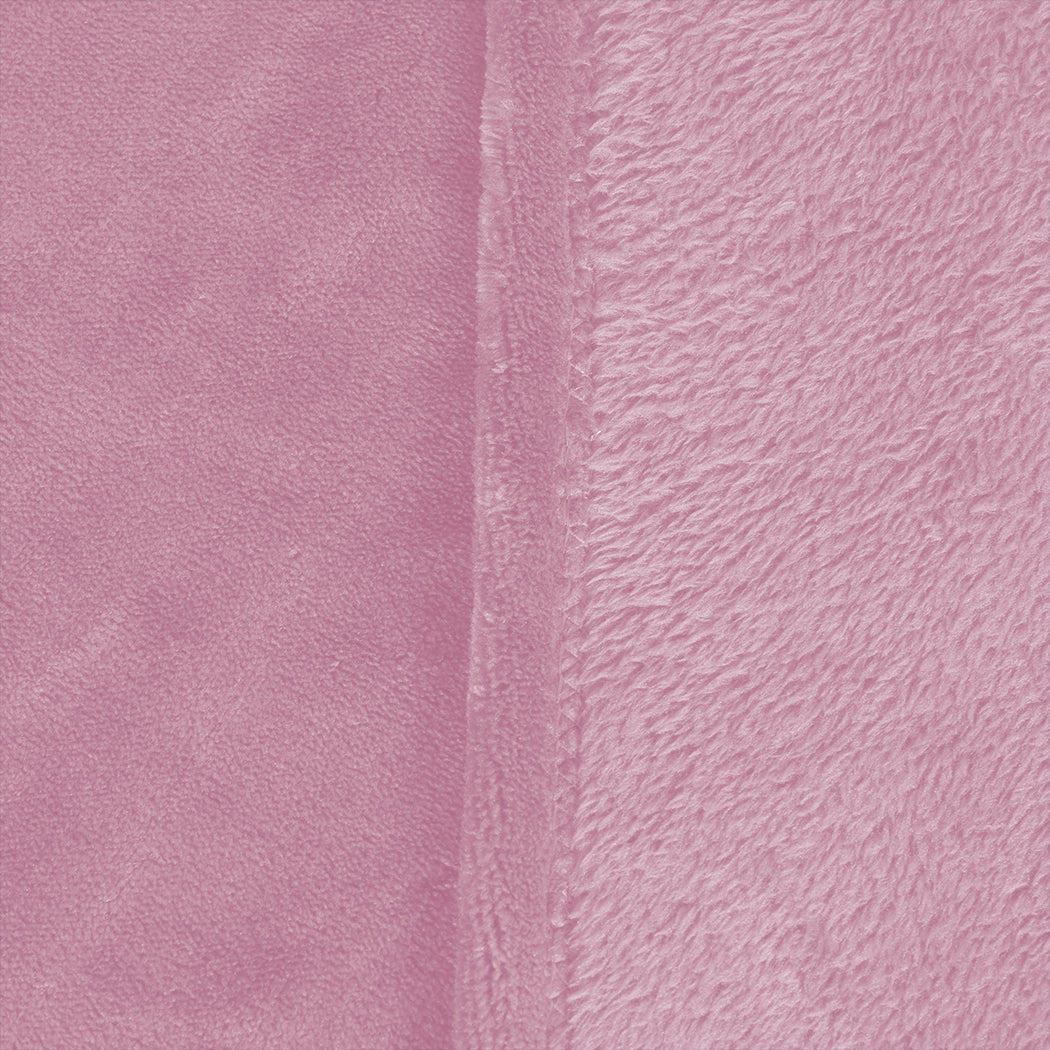 Waylon Throw Ultra-Soft Blanket 320gsm 220x160cm Warm - Pink