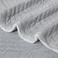 Wylie Throw Soft Blanket Cool Summer Sofa Bedsheet Rug Luxury Reversible Single - Grey