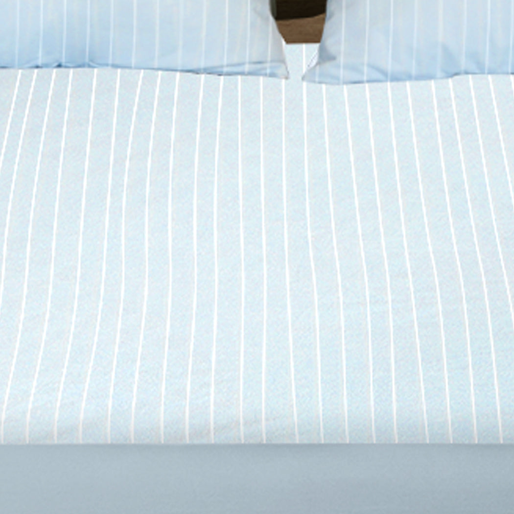 KING Mattress Protector Pillowcases - Blue