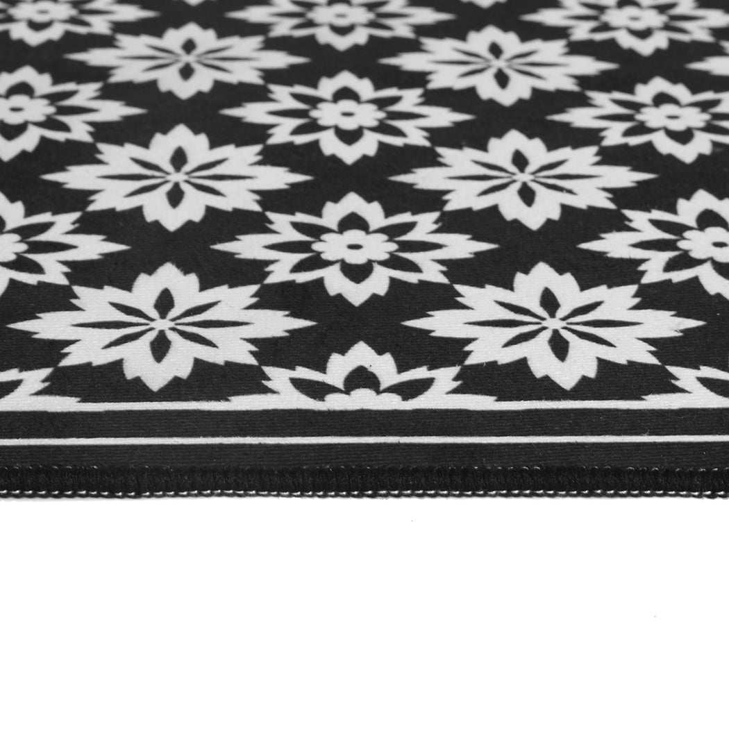 Sachi Set of 2 45x180 and 45x75 Kitchen Floor Mat Area Rugs Non-Slip Door Mat