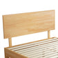 Naomi Rubberwood Bed Frame - Natural Queen