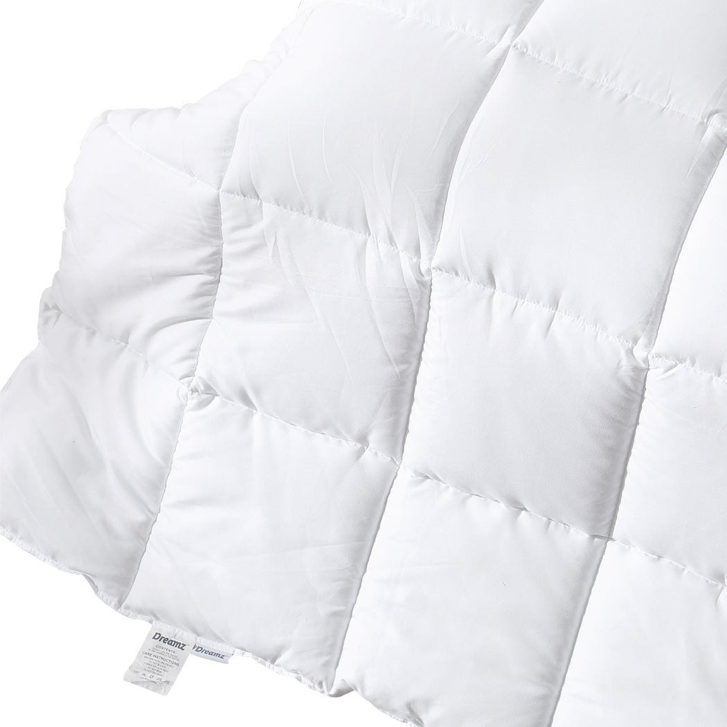 SUPER KING 400GSM All Season Bamboo Winter Summer Quilt Duvet Doona Soft - White