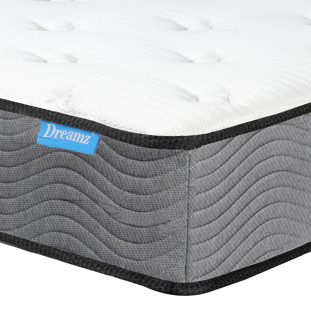 Fina 23cm Spring Mattress Pocket Bed Coil Sleep Foam Extra Firm - Single