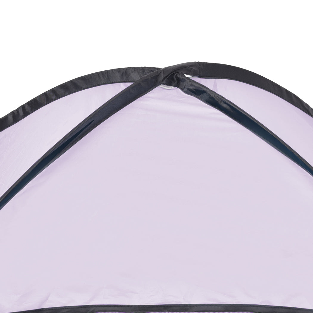 Pop Up Beach Tent Camping Portable Shelter Shade 2 Person Tents Fish Grey