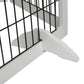 6 Panels Pet Dog Playpen Puppy Exercise Cage Enclosure Fence Indoor White - White