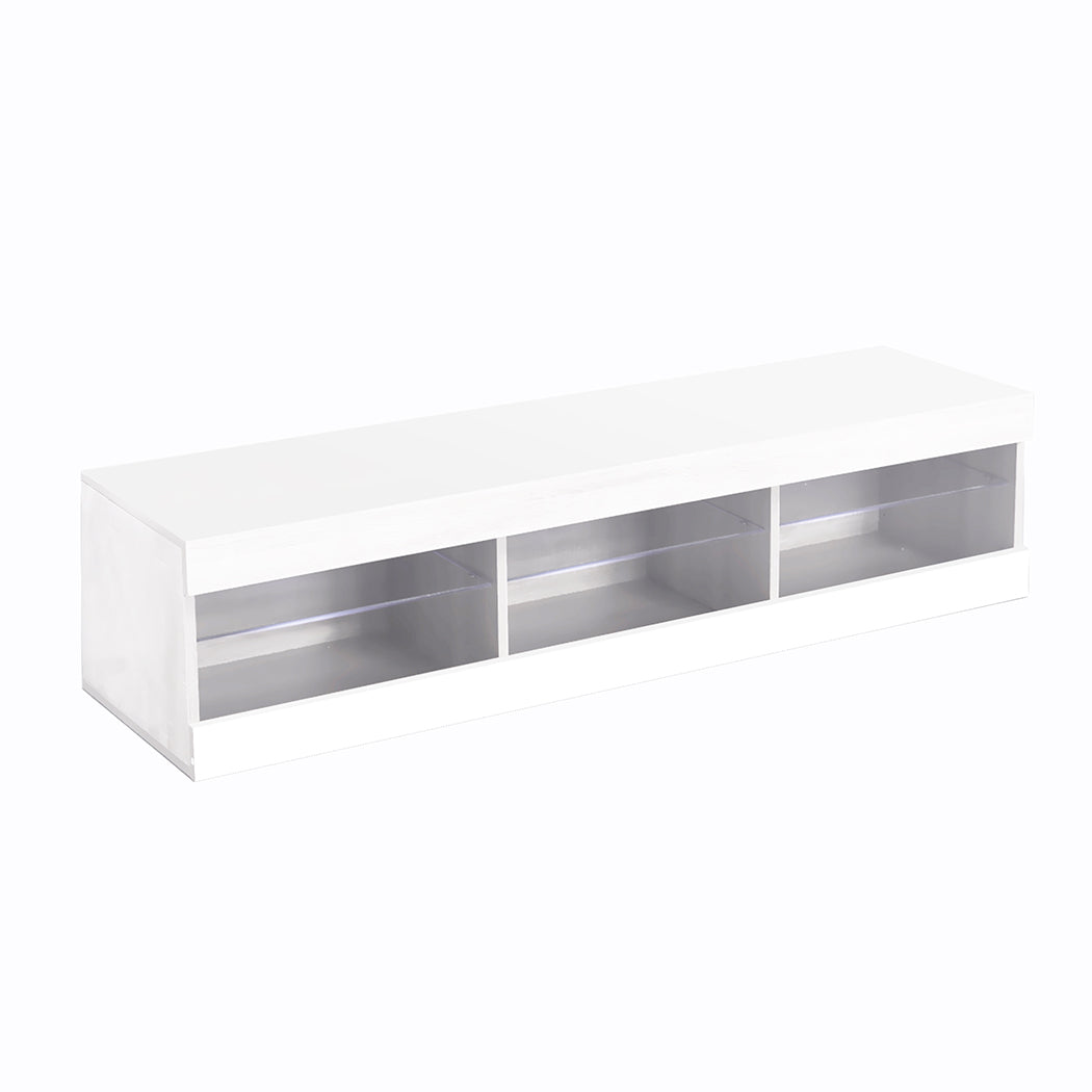 Leif 150cm TV Cabinet Led Entertainment Unit Storage Stand Cabinets Modern - White