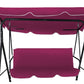 Lorel Swing Chair Garden Canopy Cushion Bench - Red