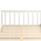 Arianne Wooden Bed Frame Base Full Size Timber White - Queen