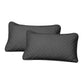 Queen Dreamz Bedspread Coverlet Set Quilted Dark Grey