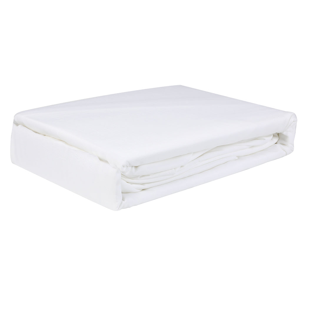 Single Dreamz 3pcs Single Size 100% Bamboo Bed Sheet Set White