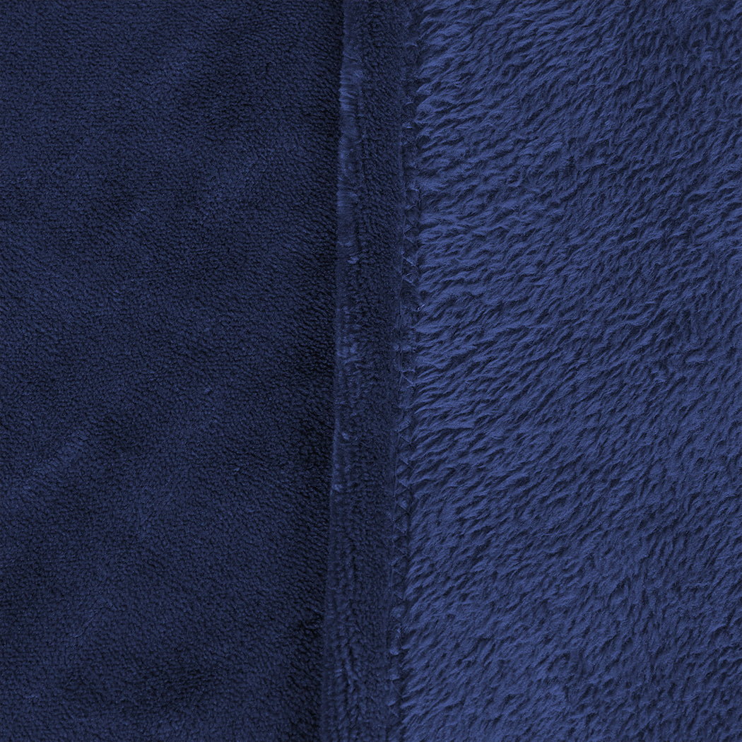 Waylon Throw Ultra-Soft Blanket 320gsm 220x240cm Warm - Navy