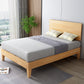 Naomi Rubberwood Bed Frame - Natural Queen