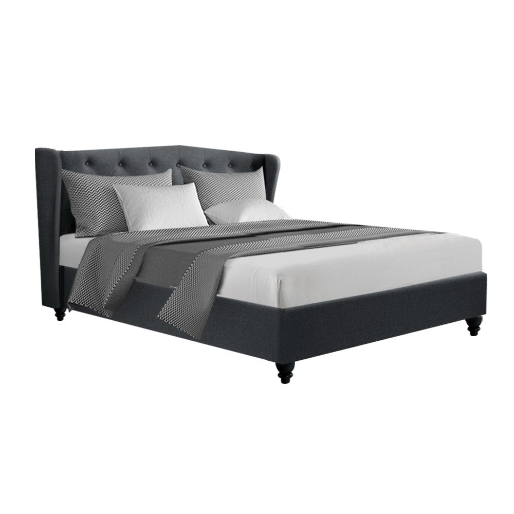 Sphene 24cm Bed & Mattress Package - Charcoal Queen