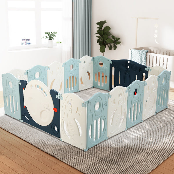 Costway baby best sale playpen wooden