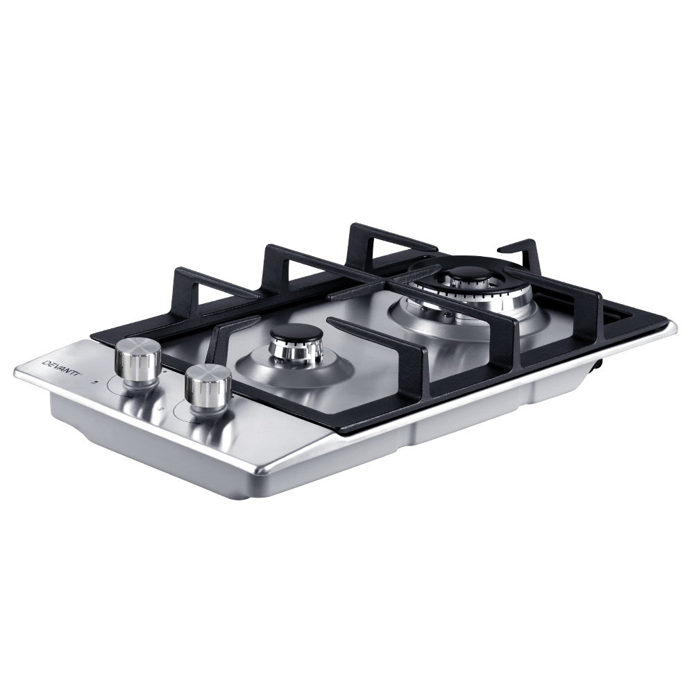 2 burner outlet lpg gas hob