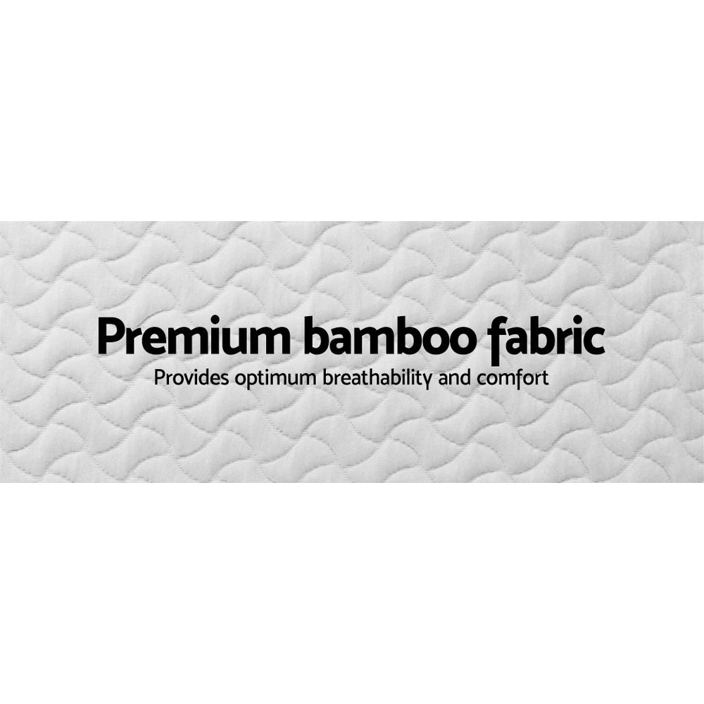 Aubrey 8cm Foldable Mattress Portacot Foam Mattresses Travel Cot Baby Bamboo Cover - Cot