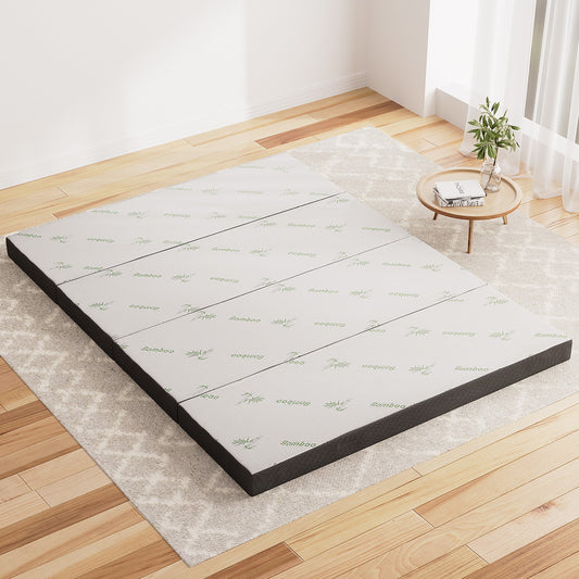 Andrew 12cm Foldable Mattress Folding Foam Bamboo - Queen