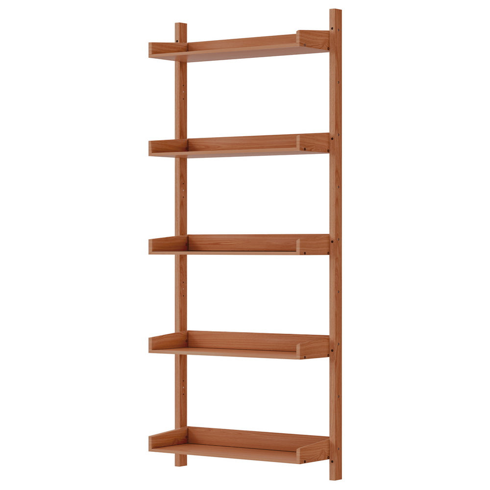 Artiss Bookshelf Floating Shelf Capiz Oak