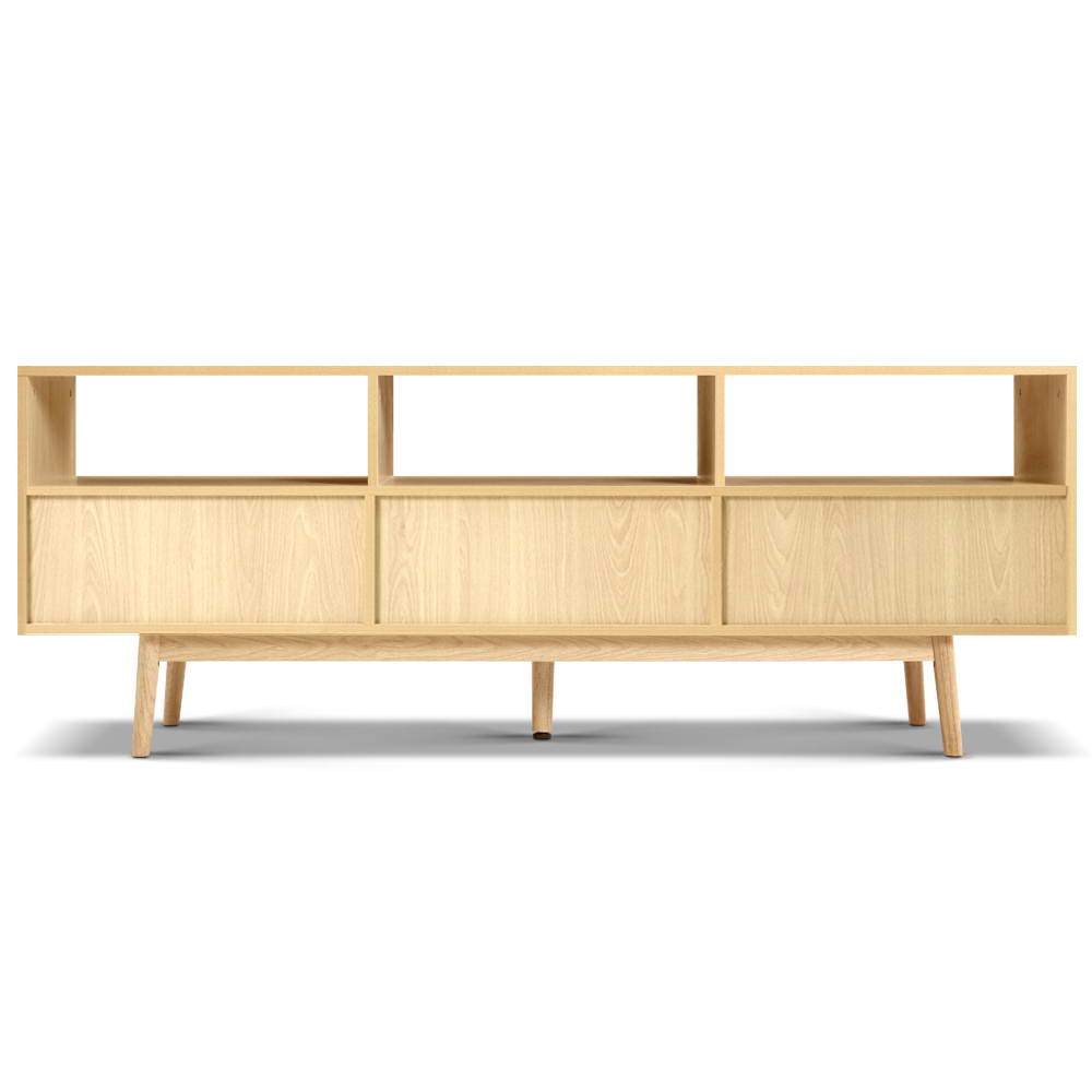 Ursa 160cm Wooden Scandinavian Entertainment Unit - Natural