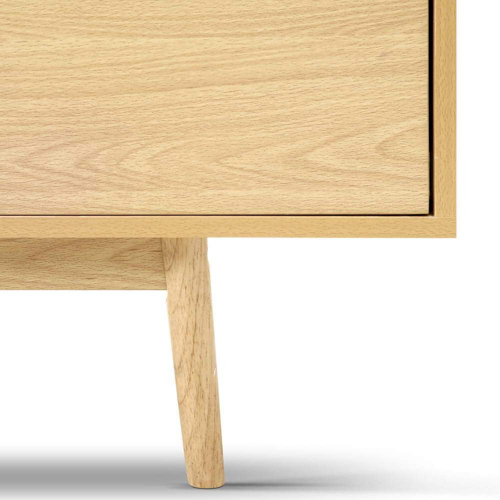 Ursa 160cm Wooden Scandinavian Entertainment Unit - Natural