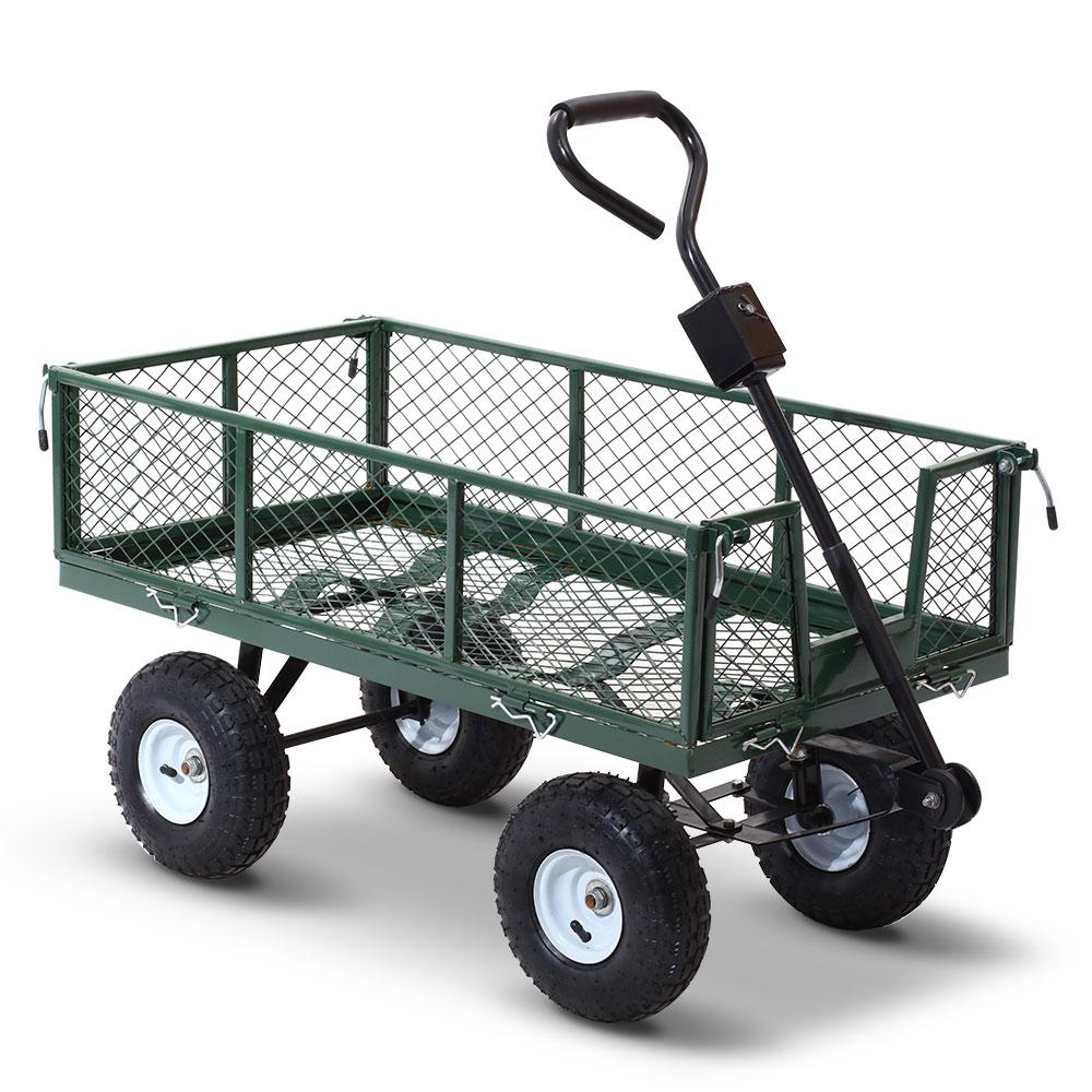 Mesh Garden Steel Cart - Green Online in Australia – Factory Buys