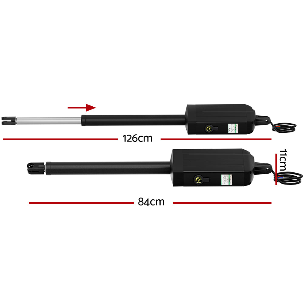 Single Swing Gate Opener 20W Full Solar Power Automatic 300kg 5m