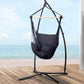 Hammock Chair Outdoor Camping Hanging with Steel Stand - Grey