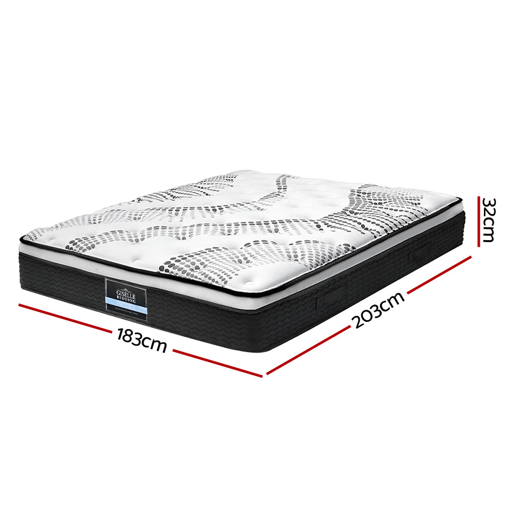 Diamond Bed & Mattress Package - Charcoal King