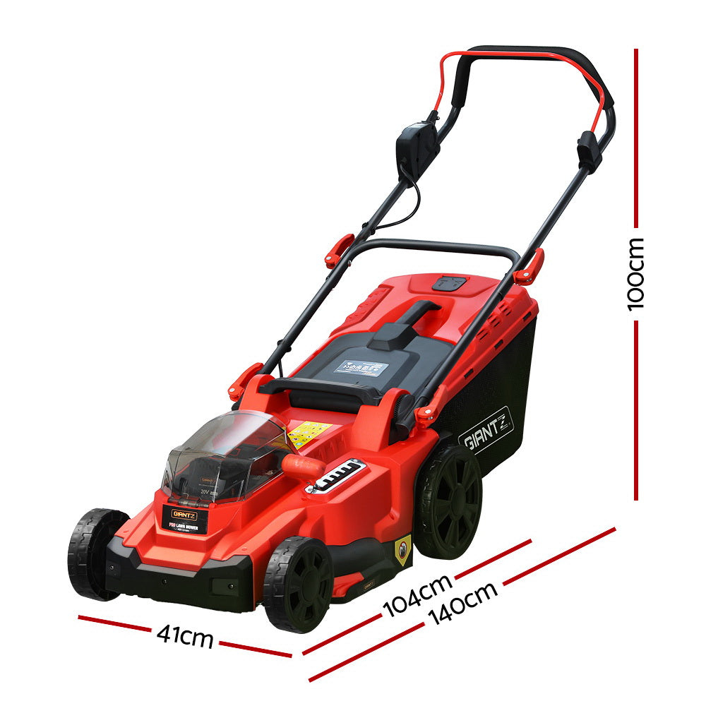 Lawn Mower 37cm Cutting Width Cordless 40V Electric Lawnmower