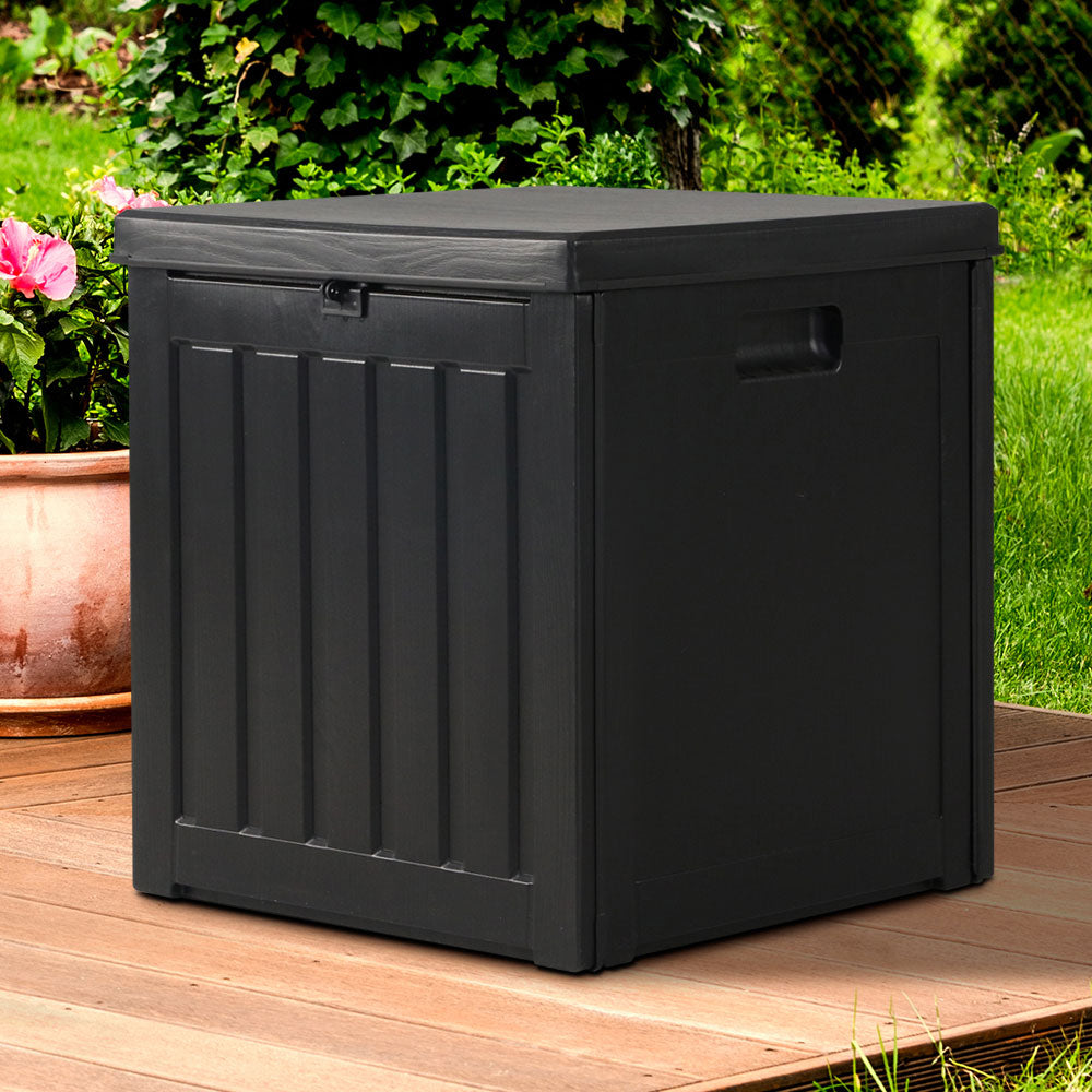 80L Outdoor Storage Box Waterproof Container Indoor Garden Toy Tool Shed