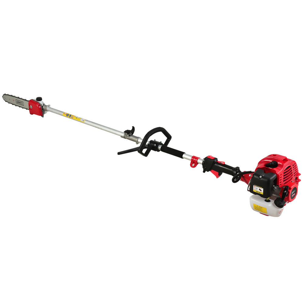 65CC Pole Chainsaw Hedge Trimmer Brush Cutter Whipper Snipper 7-in-1 5.6m