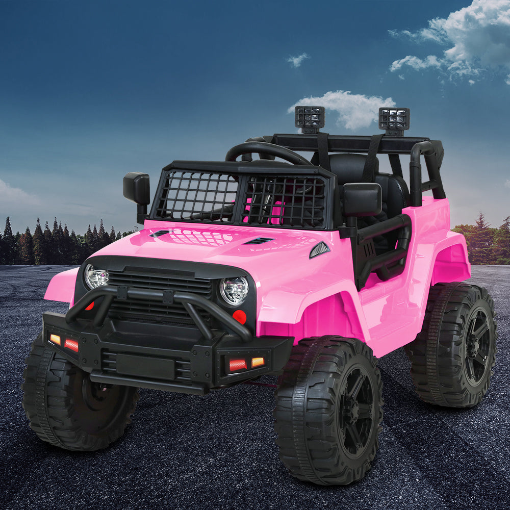 ride on pink jeep