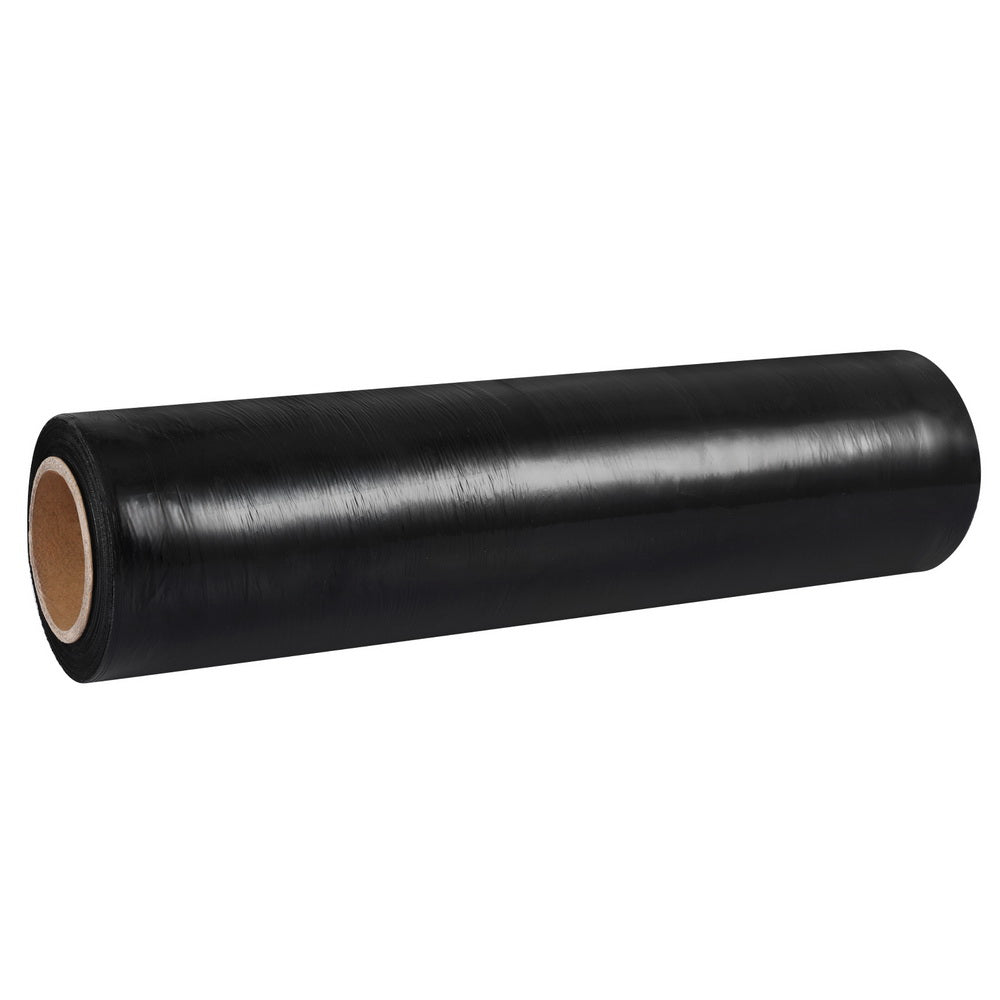 500mm x 400m Stretch Film Pallet Shrink Wrap 1 Roll Package Use Plastic - Black