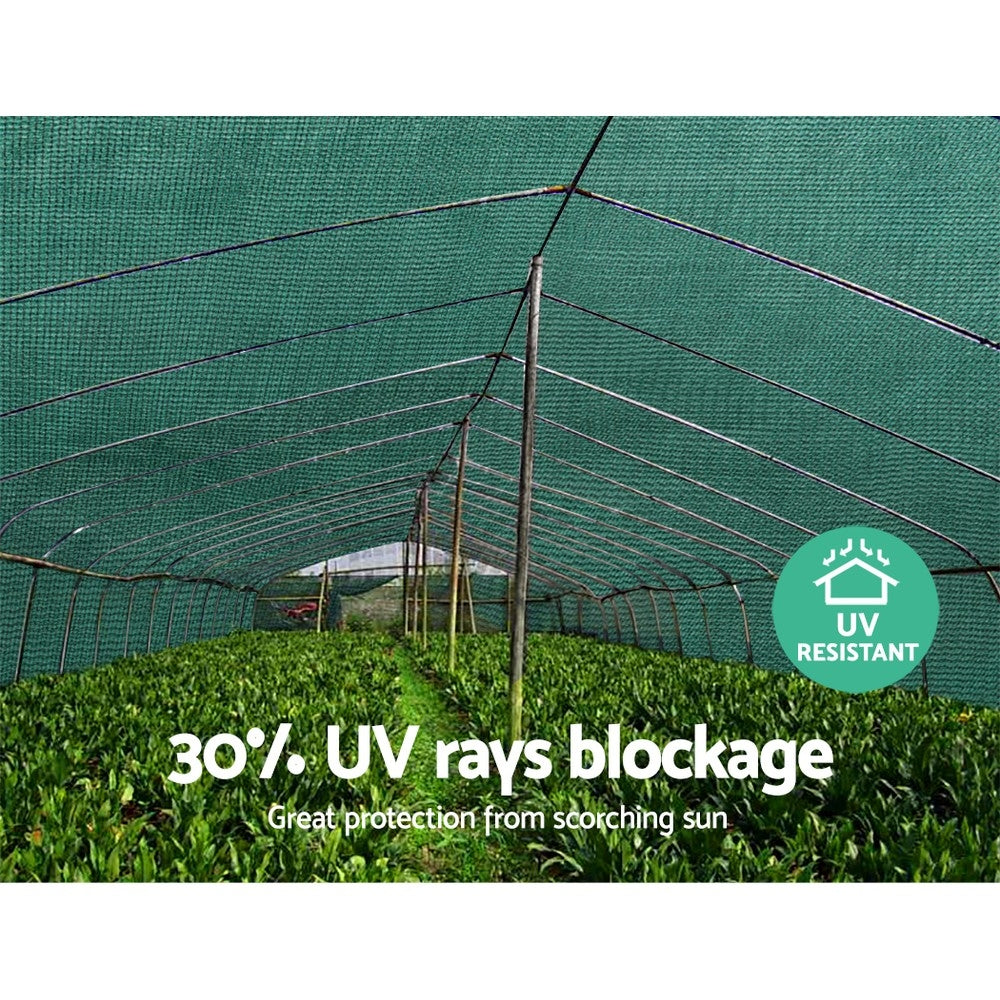 3.66x30m 30% UV Shade Cloth Shade cloth Sail Garden Mesh Roll Outdoor Green
